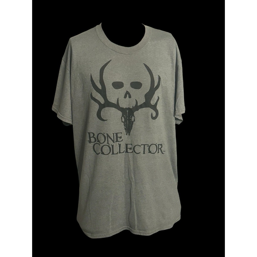 The Bone Collector T-shirt Men's Size Large Green Short‎ Sleeve